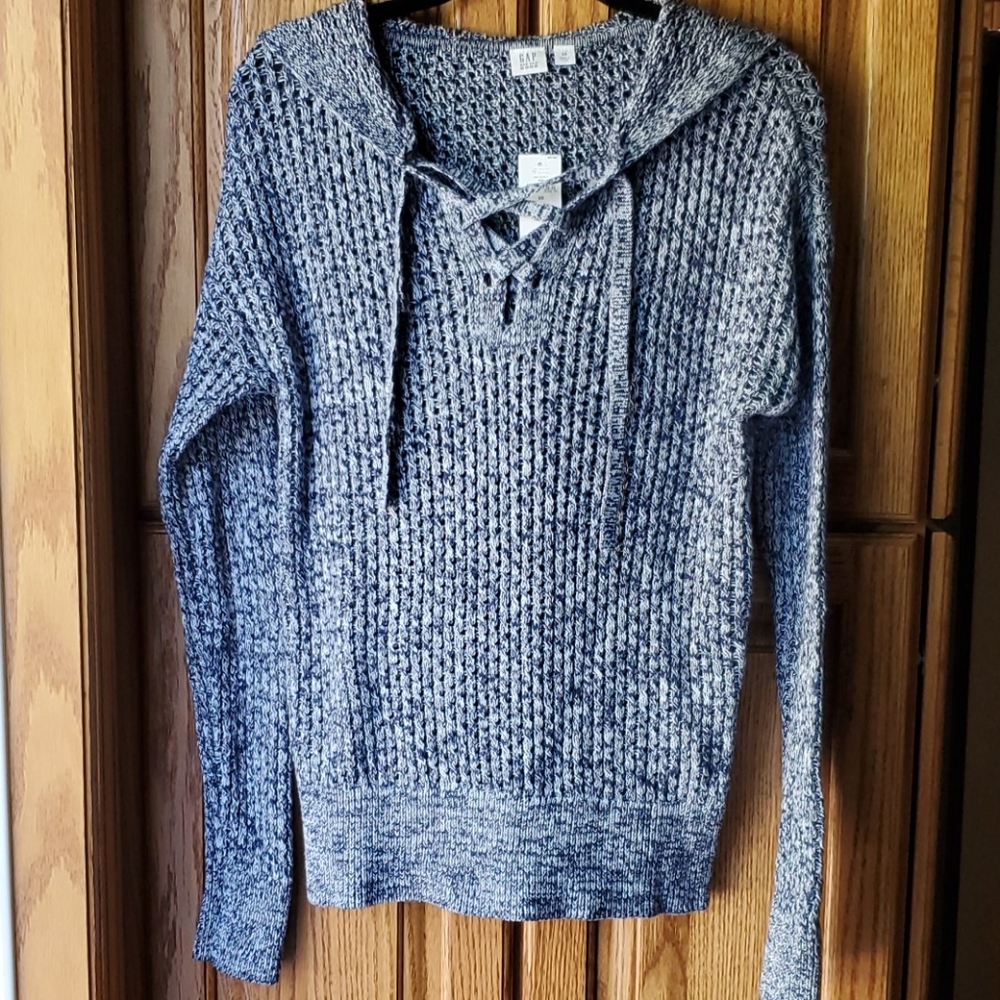 Women's Gap lace-up hooded sweater